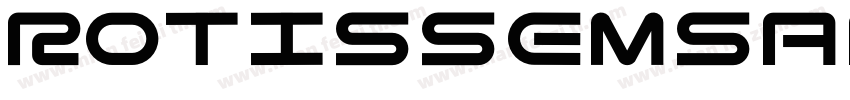 Rotissemsanbol Regular字体转换